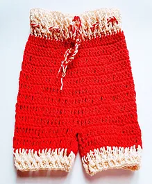 Knits & Knots Solid Colour Shorts - Red Knits & Knots Solid Colour Shorts - Red