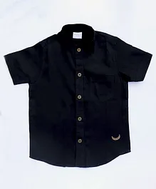 BAATCHEET Half Sleeves Solid Shirt - Black BAATCHEET Half Sleeves Solid Shirt - Black