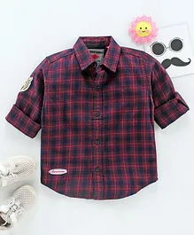 GINI & JONY Full Sleeves Checked Shirt - Purple GINI & JONY Full Sleeves Checked Shirt - Purple