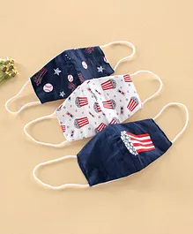 Babyhug 2 to 4 Washable & Reusable Anti Viral Face Mask with Carbon Filter - Pack of 3