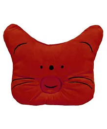 Baby Pillow Neck Protector Cartoon Design - Red