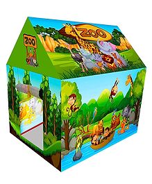 Planet of Toys Zoo and Jungle Theme Play Tent House - Multicolour