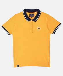Monte Carlo Half Sleeves Solid Polo Tee - Yellow Monte Carlo Half Sleeves Solid Polo Tee - Yellow