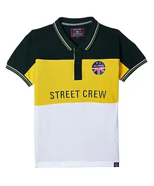 Monte Carlo Short Sleeves Text Design Tee - Yellow Monte Carlo Short Sleeves Text Design Tee - Yellow