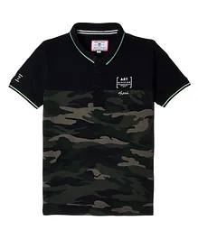 Monte Carlo Short Sleeves Camouflaged Tee - Black Monte Carlo Short Sleeves Camouflaged Tee - Black