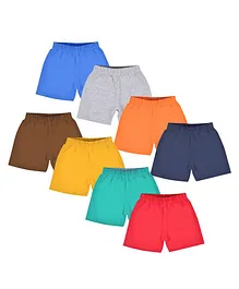 Luke and Lilly Pack of 8 Solid Shorts - Multi Colour Luke and Lilly Pack of 8 Solid Shorts - Multi Colour
