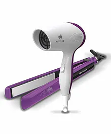 Havells HC4025 Limited Edition Dryer and Straightener Combo Pack - Purple