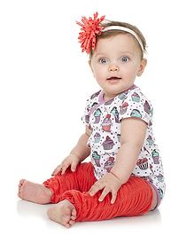 juDanzy Cupcake Print Onesie - Purple juDanzy Cupcake Print Onesie - Purple
