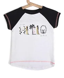 Lil Lollipop Short Sleeves Plant Print Tee - White Lil Lollipop Short Sleeves Plant Print Tee - White