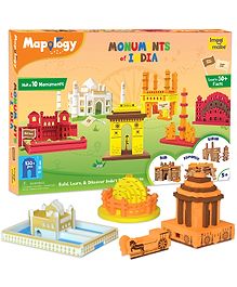 Imagi Make Mapology Monuments Of India Multicolour - 130+ pieces 