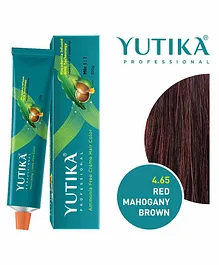 Yutika Pro 4.65 Mahogany Brown Ammonia Free Hair Color - 100 gm