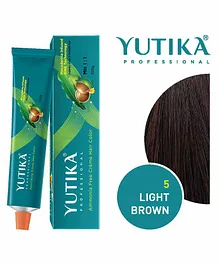 Yutika Pro Ammonia Free Light Brown.5.0 Hair Color - 100 gm