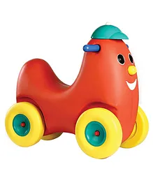 Ok Play Humpty Dumpty Ride On Push Car Toy With Curved Seats - Red