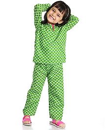 Little Pockets Store Kids Night Suit - Mint Green Little Pockets Store Kids Night Suit - Mint Green