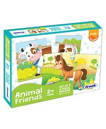 Frank Animal Jigsaw Puzzle Multicolor Pack of 9 - 2 Pieces Each 