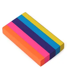 Apsara Stripes Erasers 10 Pieces - Multicolour
