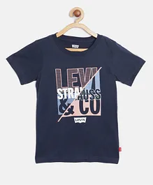 Levi's® Short Sleeves Logo Print Tee - Blue