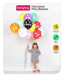 Babyhug Polka Dotted Party Balloons - Pack of 50