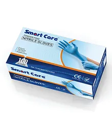 Smart Care Nitrile Small Size Gloves - 100 Pieces 