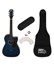 Intern INT-38C-BLS-G Cutaway Right Handed Acoustic Guitar Kit - Blue