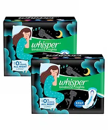 Whisper Ultra Clean Sanitary Napkins XXL- - 16 Pieces(Pack of 2 )