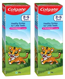 Colgate Kids 2-5 Yrs Toothpaste Strawberry flavour 80g (Pack of 2)