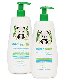 mamaearth Moisturising Daily Lotion White - 400 ml (Pack of 2)