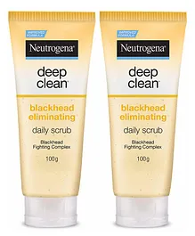 Neutrogena Deep Clean Blackhead Eliminating Daily Scrub - 100 g (Pack of 2)
