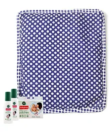 Babyhug Rai (Mustard) Seed Filling Pillow with Natural Mosquito Repellent Patches (48 pcs) & Fabric Roll On (8ml - Pack of 2) - Set of 4