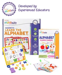 Intelliskills Magnetic Learn the Alphabet (52) & Early Literacy Alphabet Flash Cards (30)