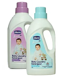 Chicco Laundry Detergent Delicate Flowers - 1000 ml & Chicco Laundry Detergent Fresh Spring - 1000 ml