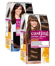 Loreal Paris Casting Creme Gloss Hair Colour Darkest Brown & Dark Brown