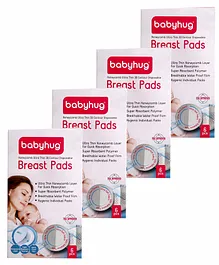 Babyhug 3D Contoured Disposable Breast Pads - Pack of 6 (Product Packaging May Vary) Combo