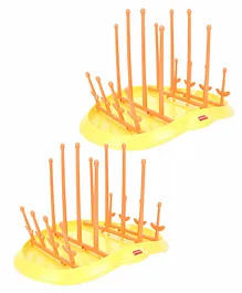 Babyhug Bottle Organizer Cum Drying Rack - Yellow pack of 2