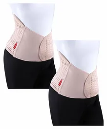 Babyhug XX Large Size Post Maternity Belly Support & Reshaping Corset Belt - Beige pack of 2