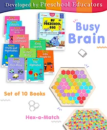 Intelliskills Hex-a-Match Puzzle and Preschool Activity Combo