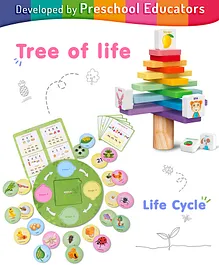 Intelliskills Balancing Tree Stacker & Life Cycle Puzzle Combo