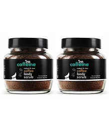 MCaffeine Exfoliating Coffee Body Scrub for Tan Removal & Soft Smooth Skin 100% Natural & Vegan 100 gm Pack of 2