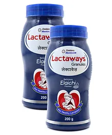 Lactaways Granules Elaichi Flavor- 200 g (Pack of 2)