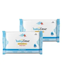 Baby Dove Rich Moisture Wipes 72 wipes Pack of 2