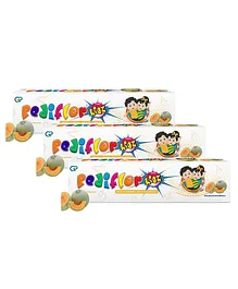 Pediflor Kidz Anticavity Fluoride Melon Flavor Toothpaste Vegan Friendly - 70g (Pack of 3)