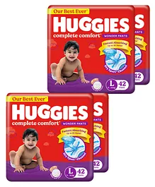 Huggies Wonder Pants Diapers Large Size Combo Pack of 2 -  84 Pieces - (Pack of 2)