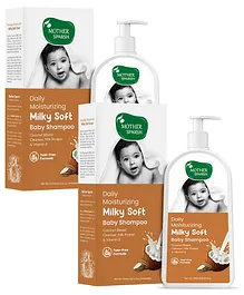 Mother Sparsh Milky Soft Daily Moisturizing Tear Free Baby Shampoo - 300 ml (Pack of 2)