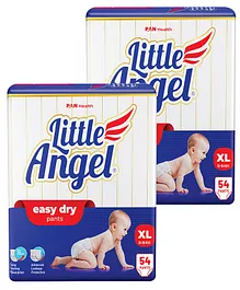 Little Angel Easy Dry Pull-up Diaper Pants Extra Large (XL) - 54 Pieces - (Pack of 2)