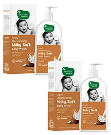 Mother Sparsh Milky Soft Daily Moisturizing Baby Body Wash-300 ml (Pack of 2)