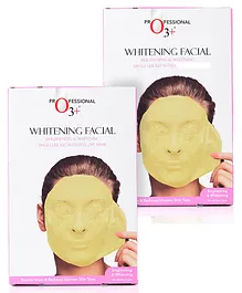 O3+ Whitening Facial Kit With Brightening & Whitening Peel Off Mask- 45 g (Pack of 2)