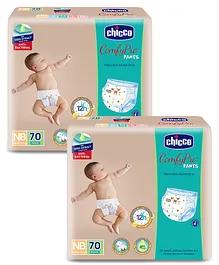 Chicco Comfypro Ultra Soft & Light Diaper Pants New Born - 70 Pieces (Pack of 2)