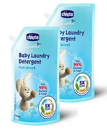 Chicco Laundry Detergent Fresh Spring - 1 Litre (Pack of 2)