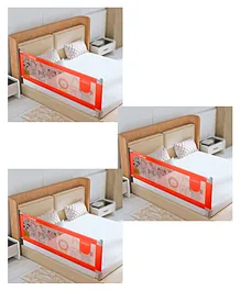 LuvLap comfy Bed rail Red Bear (Pack of 3)
