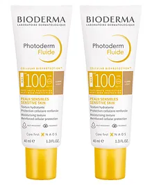 Bioderma Photoderm Aquafluide Sunscreen SPF 100 Claire UVA Protection (40 ml x 2) Pack of 2 Combo